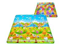 Tapis de jeu pour sol - Grands tapis de jeu pour bébés,Tapis de rampant pour sol, grand tapis éducatif de 71x79 pouces, pliable, antidérapant, rembourré, Super doux