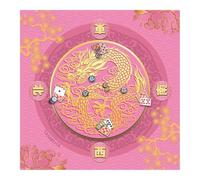 Tapis de jeu pour table - 68,6 x 68,6 cm - Tapis de jeu de cartes - Accessoires de mahjong rétro - Nappe de jeu de dés - Tapis de jeu de tuiles pour jeu de mahjong