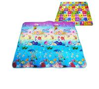 Tapis de jeu pour tout-petits | Grands tapis de jeu pour bébés | Tapis de rampant pour sol, grand tapis éducatif de 71x79 pouces, pliable, antidérapant, rembourré, Super doux