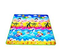 Tapis de jeu pour tout-petits | Tapis de sol doux pour bébés | de jeu en mousse souple, tapis de portable rembourré double face avec côtés rabattables, antidérapant pour ramper et jouer pour