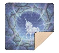 Tapis de jeu rembourré doux en forme d'arche céleste pour bébé, tapis d'activités pour salle de jeux, 127 x 127 cm