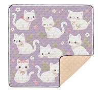 Tapis de jeu rembourré doux et rembourré pour bébé, motif de ferme, tapis d'éveil lavable et pliable pour bébés, enfants, tout-petits, nourrissons, 127 x 127 cm, alfombra de juegos