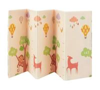 Tapis de jeu réversible pour enfants - Juskys - 180 x 200 cm - Mousse XPE - Couche PE - Imperméable - Antidérapant