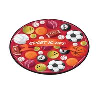 Tapis De Jeu Rond Pour Enfants 59 Pouces, Pliable, Pour Ranger Les Jouets De Football, Couverture Rampante, Tapis De Sol