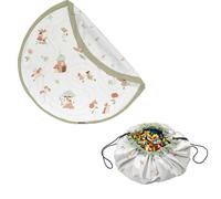 Tapis de jeu & sac à jouets-fairy world vert, rose et naturel TU