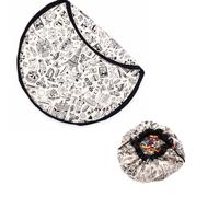 Tapis de jeu & sac à jouets- omy paris noir et naturel TU