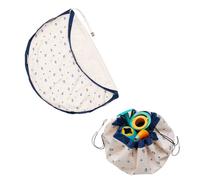 Tapis de jeu & sac à jouets- outdoor - ballon beige & bleu TU