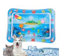 Tapis De Jeu Sensoriel À Eau Pour Chats, Tapis De Jeu Sensoriel À Eau Avec Poisson Pour Jouer Aux Animaux De Compagnie, Tapis De Jeu À Capteur D'eau Pour Chats D'été 50x70cm
