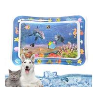 Tapis De Jeu Sensoriel À Eau Pour Chats, Tapis De Jeu Sensoriel À Eau Avec Poisson Pour Jouer Aux Animaux De Compagnie, Tapis De Jeu À Capteur D'eau Pour Chats D'été 50x70cm
