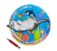 Tapis de jeu sensoriel à l'eau, tapis de jeu sensoriel à l'eau, tapis de jeu à l'eau pour chat, tapis de jeu à eau gonflable, tapis de jeu à capteur d'eau pour sol, carrelage et herrbe, tapis gonflabl