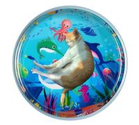 Tapis de jeu sensoriel aquatique pour chats, tapis de jeu aquatique pour chats | Tapis d'eau gonflable Cool Comfort - Tapis de jeu sensoriel d'eau avec poisson pour jeu d'animaux de compagnie, coussin