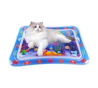 Tapis de jeu sensoriel aquatique, tapis de jeu aquatique pour animaux de compagnie - Tapis d'eau pour chat et chien,Tapis de jeu sensoriel d'eau épais avec poisson pour jeu d'animaux de