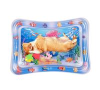 Tapis de jeu sensoriel aquatique, tapis de jeu sensoriel aquatique pour chats | Coussin sensoriel d'eau épaissi pour,Tapis de capteur d’eau, tapis de jeu sensoriel d’eau avec des poissons, thème océa