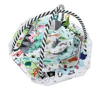 Tapis de Jeu Sensoriel pour Bébé BAFOVY, Tapis d'Éducation Précoce Pliable avec 6 Jouets Amovibles pour le Développement et Activités au Sol (BB037)