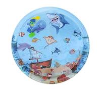 Tapis de jeu sensoriel sensoriel gonflable, 100 x 100 cm, pour animal de compagnie et bébé, avec thème de dessin animé, tapis de jeu d'eau amusant pour sensoriel