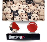 Tapis de Jeu & Souris - 28" x 14" - Compatible avec Magic The Gathering, MTG, YU-Gi-Oh. Grand Tapis pour Souris et Jeu de Cartes - Modèle Chats