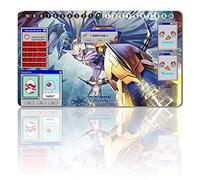 Tapis de jeu TCG avec carte à collectionner - Tapis de jeu - Sac étanche - Taille : 60 x 35 cm - Tapis de souris compatible avec Digimon TCG CCG RPG (OMNIMON)