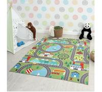 Tapis de jeu - THE CARPET - Happy Kids - Vert - 100x200 cm - Antidérapant