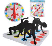 Tapis de Jeu Twister Géant, Twister Jeux pour Enfants Adultes, Jeu de pour Exercer Equilibre et Flexibilité, Tapis De Sol Déformé Classic Funny Moves, Jeux Adaptés Aux Familles Et Aux Équipes