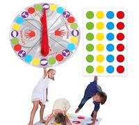 Tapis de Jeu Twister Géant, Twister Jeux pour Enfants Adultes, Tapis De Sol Déformé Classic Funny Moves, Jeu de pour Exercer Equilibre et Flexibilité, Jeux Adaptés Aux Familles Et Aux Équipes