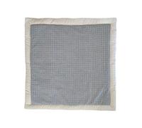 Tapis de jeux ou tapis d'éveil rembourrée. Disponible en plusieurs modèles et couleurs. (Lin&Vichy Noir, 140x140 cm)