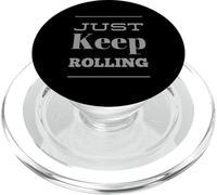 Tapis de Jiujitsu drôle avec Citation Just Keep Rolling BJJ Mat Jiujitsu PopSockets PopGrip pour MagSafe