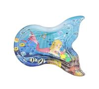 Tapis de jouet sensoriel aquatique, tapis d'eau pour bébés, Jouet interactif pour chat, coussin d'eau, jouets sensoriels, Centre de jeu d'activités en forme de queue de poisson pour garçons, filles et