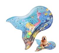 Tapis de jouets sensoriels 'eau, Tapis d'eau pour - Jouets sensoriels interactifs d'été avec tapis aquatique - Développement initial, design en queue de poisson, améliore la coor