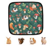Tapis de lapin lavable pour petit animal, tapis d'urine réutilisable pour petit animal domestique literie pour appartement, race, jardin, cour, sommeil, voyage, repos quotidien, parc de jeu intérieur