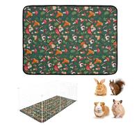 Tapis de lapin lavable réutilisable pour petit animal domestique pour appartement, race, jardin, cour, sommeil, voyage, repos quotidien à la maison, parc intérieur