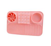 Tapis de léchage canin 4 en 1, Ventouses, Antidérapant, Croquettes, Pâtée | tapis de léchage lent pour chien en cage petits, moyens, grands chiens, chats, aliments humides, secs, yaourt
