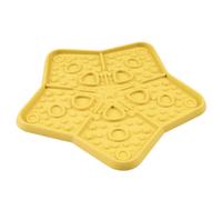 Tapis de léchage en étoile Duvoplus Jaune 19x17,5x1 cm