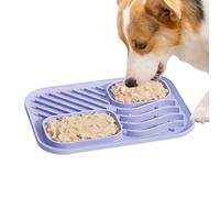 Tapis de léchage en silicone pour animaux de compagnie - Antidérapant, conception de base d'aspiration | Outil de stimulation mentale et d'alimentation lente pour chiens, chats, caches