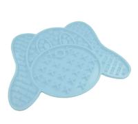 Tapis de léchage en silicone pour chien Nobby Pet Dog Bleu 20x14,5 cm
