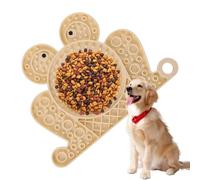 Tapis de léchage pour animaux de compagnie, tapis à ventouse pour chien en forme de grenouille, plateau d'alimentation lente, plaque antidérapante, interactif sensoriel pour les voyages intérieurs et