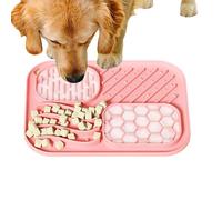 Tapis de léchage pour chien - Distributeur de silicone 20x15x1 cm, Tapis de léchage alimentation lente, Outil d'enrichissement interactif pour l'alimentation calme | Ussi di so
