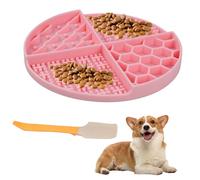 Tapis de Lèche Chien, Tapis de Léchage Chat avec Ventouses Silicone Spatule et Brosse Soulage, sans BPA, pour soulager l'anxiété de l'animal, pour Bain, Entraînement, Toilettage