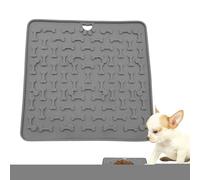 Tapis de Lèche pour Chiens, Support Alimentaire en Silicone Anti-Énervement avec Ventouses, Plateau Nourriture 18,8x18,8 Cm pour Enrichissement Entraînement Animaux Et Activité Ludique