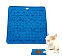 Tapis de Lèche pour Chiens, Tapis en Silicone Ralentisseur De Mangeoire pour Léchage, 18.8x18.8cm Nettoyage Facile Antistress Enrichissement pour Chiots et Chats