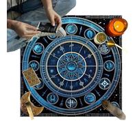 Tapis de lecture de tarot - Nappe de carte de divination avec lignes de détails claires, outil de jeu de société antidérapant pour les réunions de camarades de classe, les fêtes d'amis et le