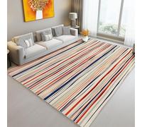 Tapis de l'enfant Bohème Rayures Horizontales Flèches Tapis rectangulaire, 60 x 90 cm Moquette de Chambre à Poils Ras, Coloré Écologique Paillasson Intérieur - pour Chambre à Coucher de Salon