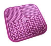 Tapis de licking en silicone pour chiens et chats - Favorise des règles alimentaires lentes - Se fixe sur les surfaces lisses - Nettoyage sans effort - Avec ventouses pour lécher