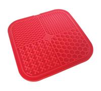 Tapis de licking en silicone pour chiens et chats - Favorise des règles alimentaires lentes - Se fixe sur les surfaces lisses - Nettoyage sans effort - Avec ventouses pour lécher