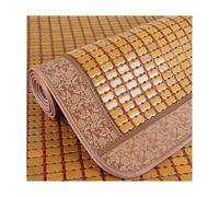 Tapis de lit en bambou, surmatelas rafraîchissant d'été, tapis de mahjong rafraîchissant, chaise de bureau et housse de canapé-lit, kaki, 80 x 180 cm - Parfait pour le confort et le style
