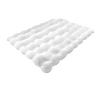 Tapis de lit pour chat en peluche - Coussin de couchage pour chien - Lavable - Coussin antidérapant pour animaux de compagnie - Lit confortable pour chat - Bain doux et chaud pour l'intérieur en plein