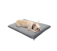 Tapis de lit pour Chien Amovible et Lavable, Gris, avec Motif de Maison, pour Animaux de Petite, Moyenne et Grande Taille, Taille L