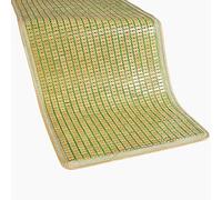 Tapis de lit rafraîchissant en bambou - Coussin d'été respirant pour chambre à coucher, canapé et chaise de bureau - 50 x 180 cm (1,64 x 5,9 ft) - Tapis de sommeil pour le confort par temps chaud
