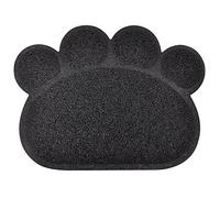 Tapis de litière en forme de patte pour chat,40 x 30 cm (anthracite)