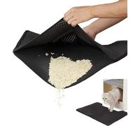 Tapis de litière pour chat - 30 x 45 cm - Design nid d'abeille - Imperméable - Double couche - Design nid d'abeille - 30 x 45 cm
