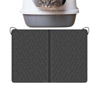 Tapis de litière pour chat | 61 x 43,2 cm - Tapis de piège à litière pour chat résistant aux rayures - Tapis de protection pour le sol des animaux domestiques - Tapis d'angle pour nourriture et eau